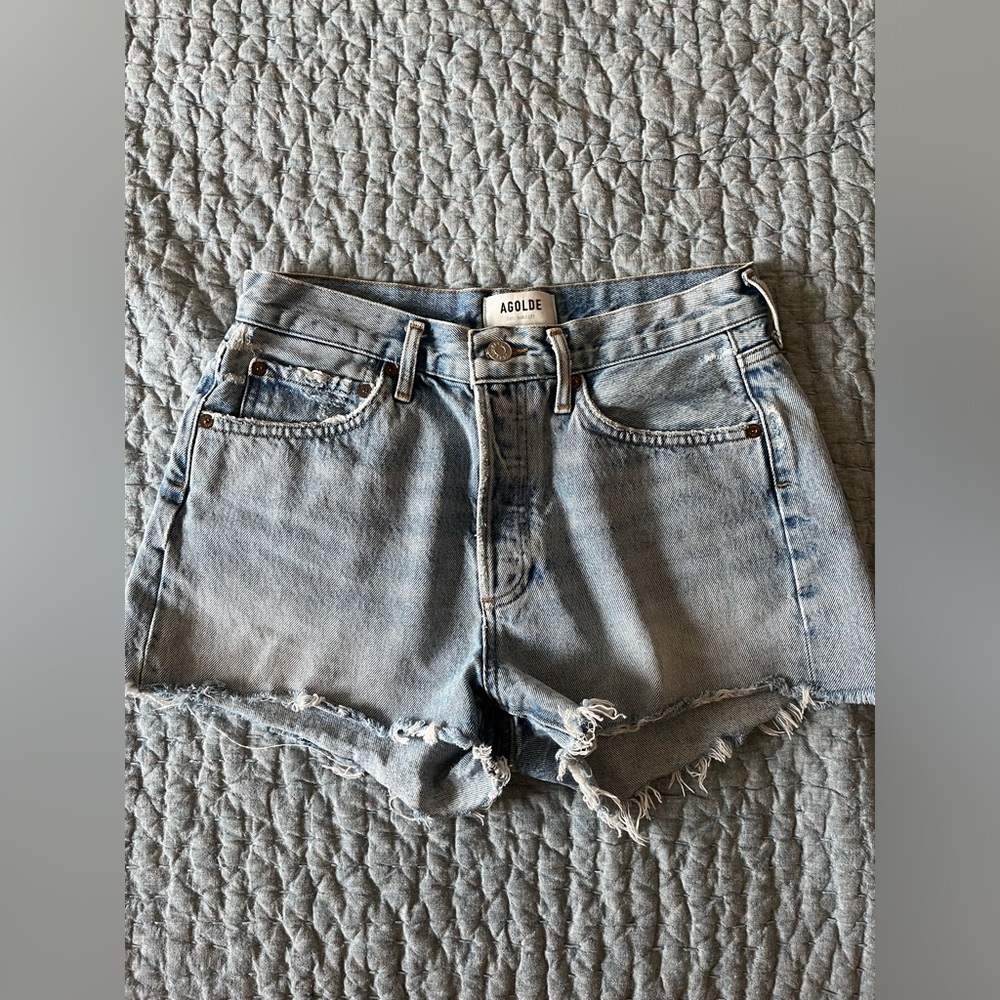 Agolde Parker denim shorts
